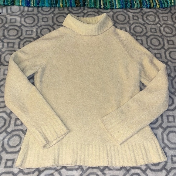 Vintage Carolyn Taylor cream sweater, turtleneck, size XL - Picture 4 of 12